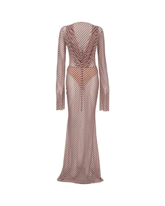 MIRAEE-UNIFORM-2026 | LUNA STRIPE – Sexy Bikini-Kleid als Cover-Up gestreift – 1 – freigestellte Produktansicht auf weißem Hintergrund