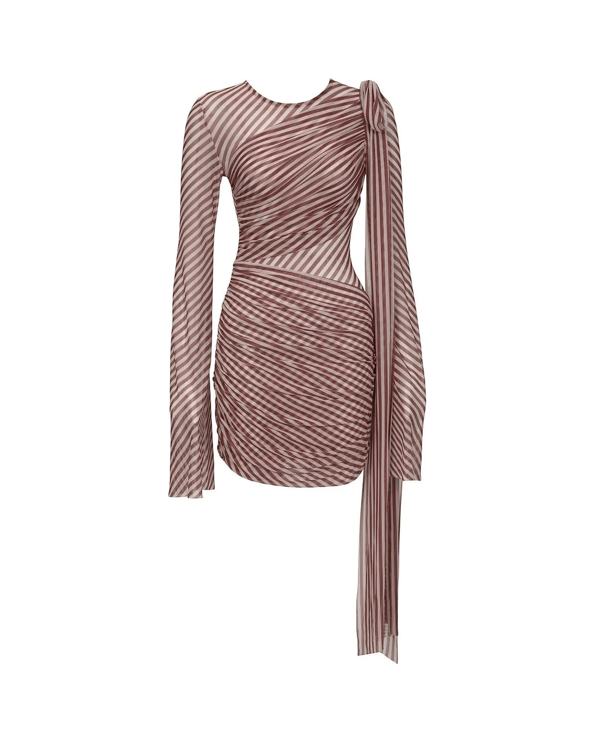 MIRAEE-UNIFORM-2026 | LUNA STRIPE – Sexy Bikini-Kleid als Cover-Up gestreift – 3 – freigestellte Produktansicht auf weißem Hintergrund