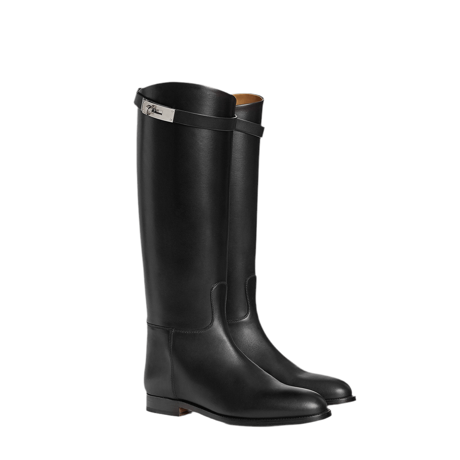 Luxuriöse Lederstiefel im eleganten Reitstil – Zeitloses Design - Miraee Paris