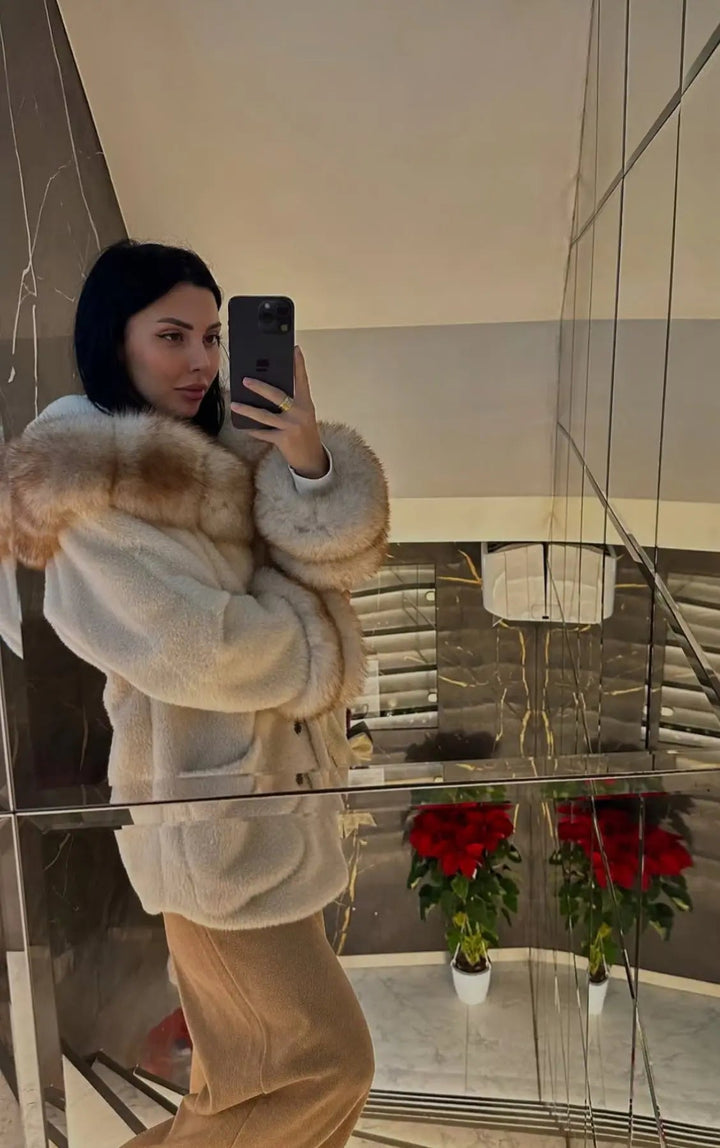 Luxuriöser Parka aus Wollfell – Miraée Paris - Miraee Paris
