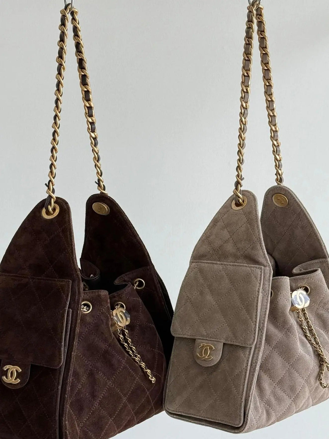 Luxurious Bucket Bag Made of Fine Suede - Miraee Paris