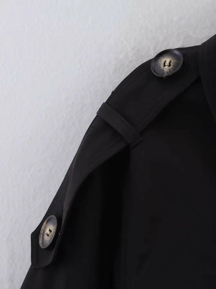 Miraeeparis Oversized Trenchjacke – Kurzer Designer Trenchcoat für Damen.