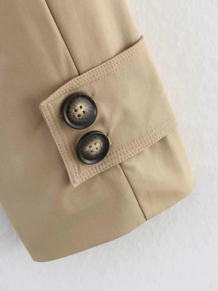 Miraeeparis Oversized Trenchjacke – Kurzer Designer Trenchcoat für Damen.