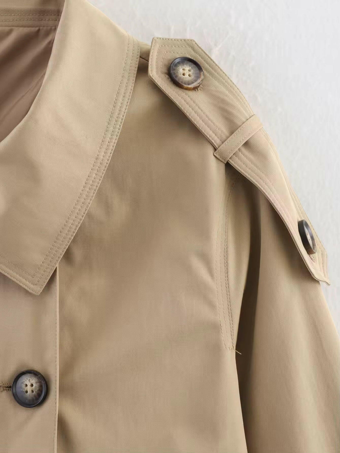 Miraeeparis Oversized Trenchjacke – Kurzer Designer Trenchcoat für Damen.