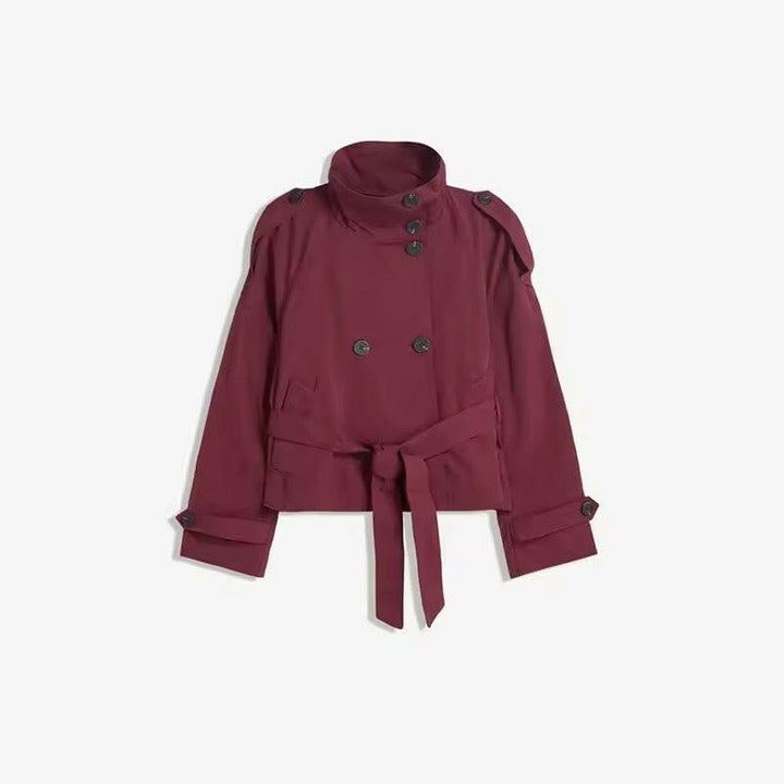 Miraeeparis Oversized Trenchjacke – Kurzer Designer Trenchcoat für Damen.
