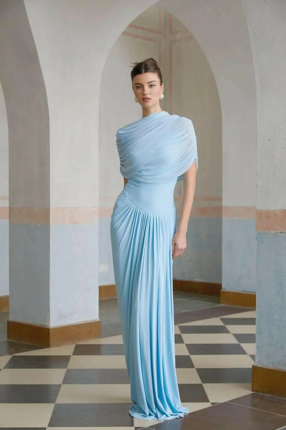 Celeste Drape Maxikleid.