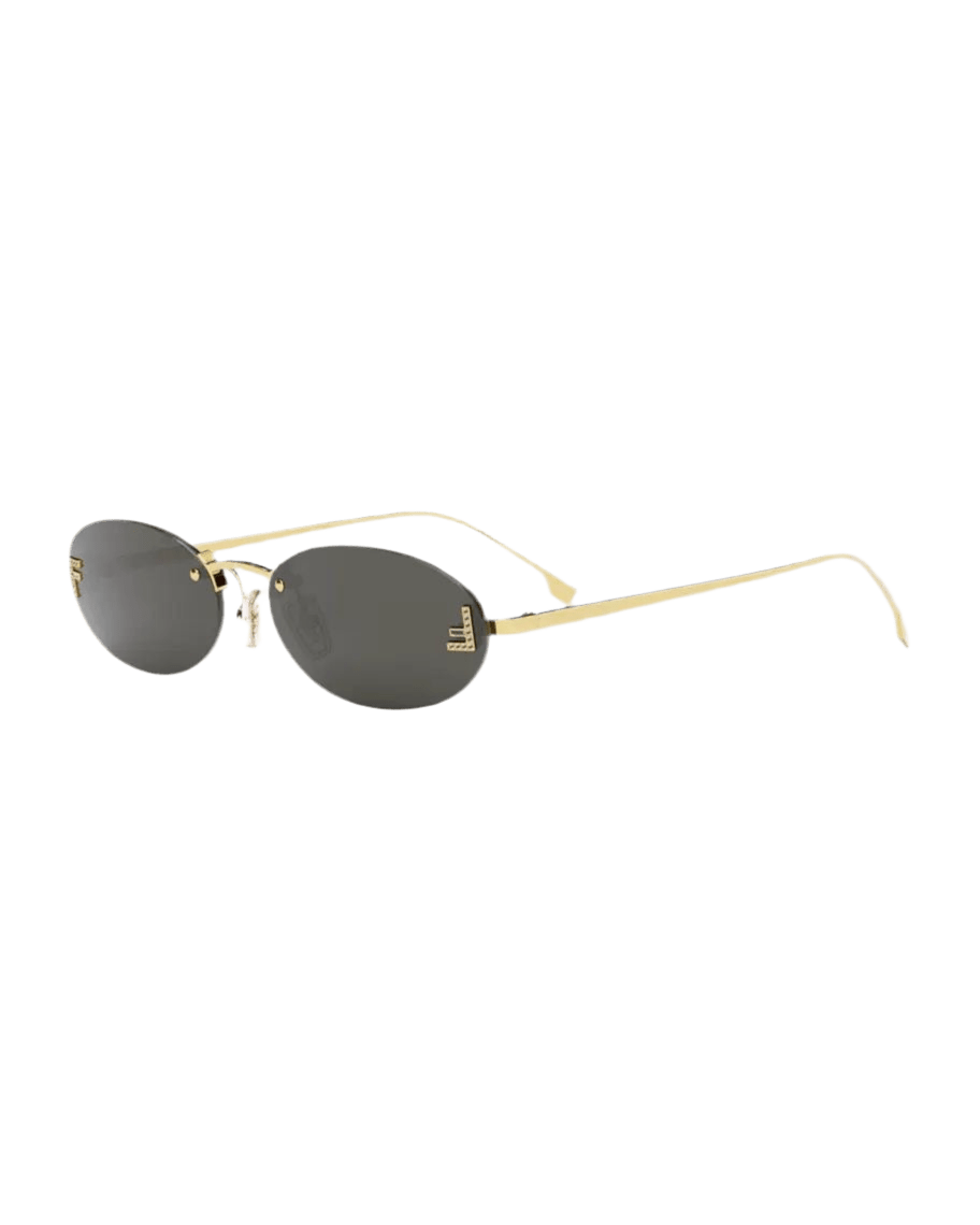 Sonnenbrille mit goldfarbenem Rahmen & Kristalldetails – Damen Accessoire mit Stil - Miraee Paris 