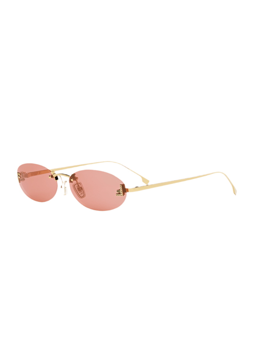 Sonnenbrille mit goldfarbenem Rahmen & Kristalldetails – Damen Accessoire mit Stil - Miraee Paris 