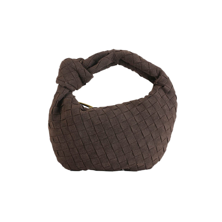 BELLA – Luxus Fashion Tasche in braunem, geflochtenem Design, ideal für stilbewusste Frauen.