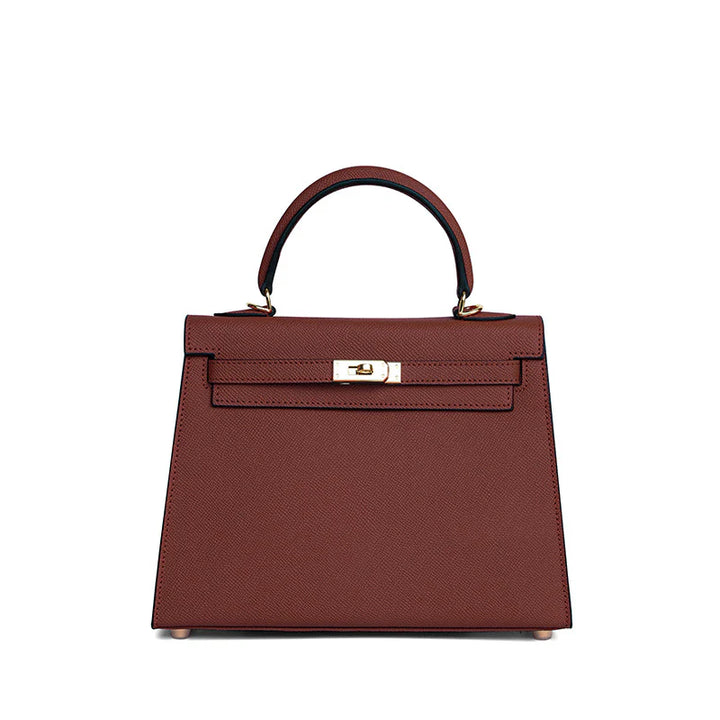 NAYA – Stylische Damenhandtasche in elegantem Design aus feinem Kunstleder mit goldfarbenem Verschluss.