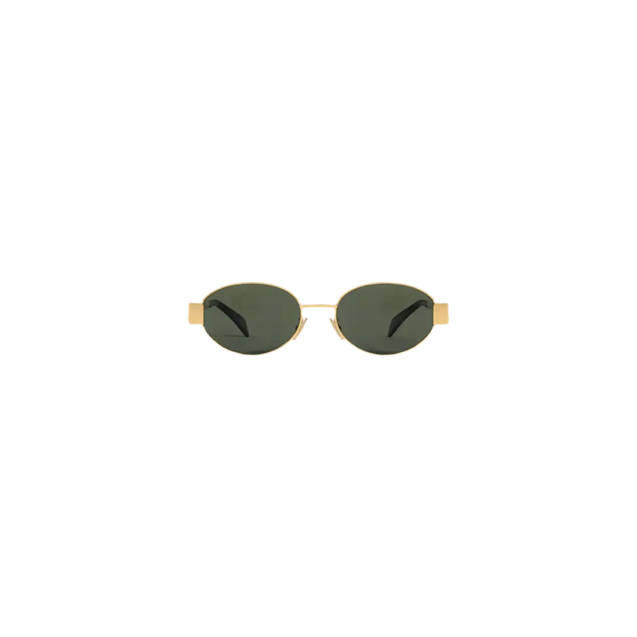Golden Classic – Runde Retro-Sonnenbrille im Vintage-Look.