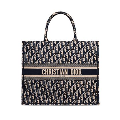 Luxus Shopper Damen – Stofftasche mit Monogramm & Logo-Streifen - Miraee Paris 