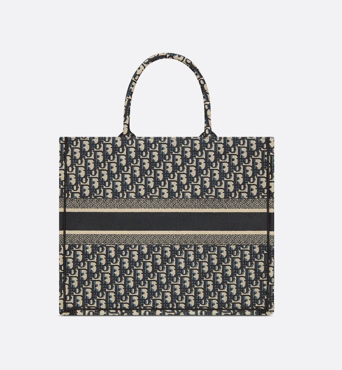 Luxus Shopper Damen – Stofftasche mit Monogramm & Logo-Streifen - Miraee Paris 
