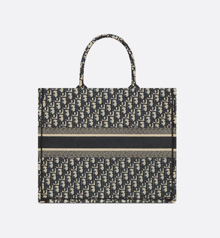 Luxus Shopper Damen – Stofftasche mit Monogramm & Logo-Streifen.