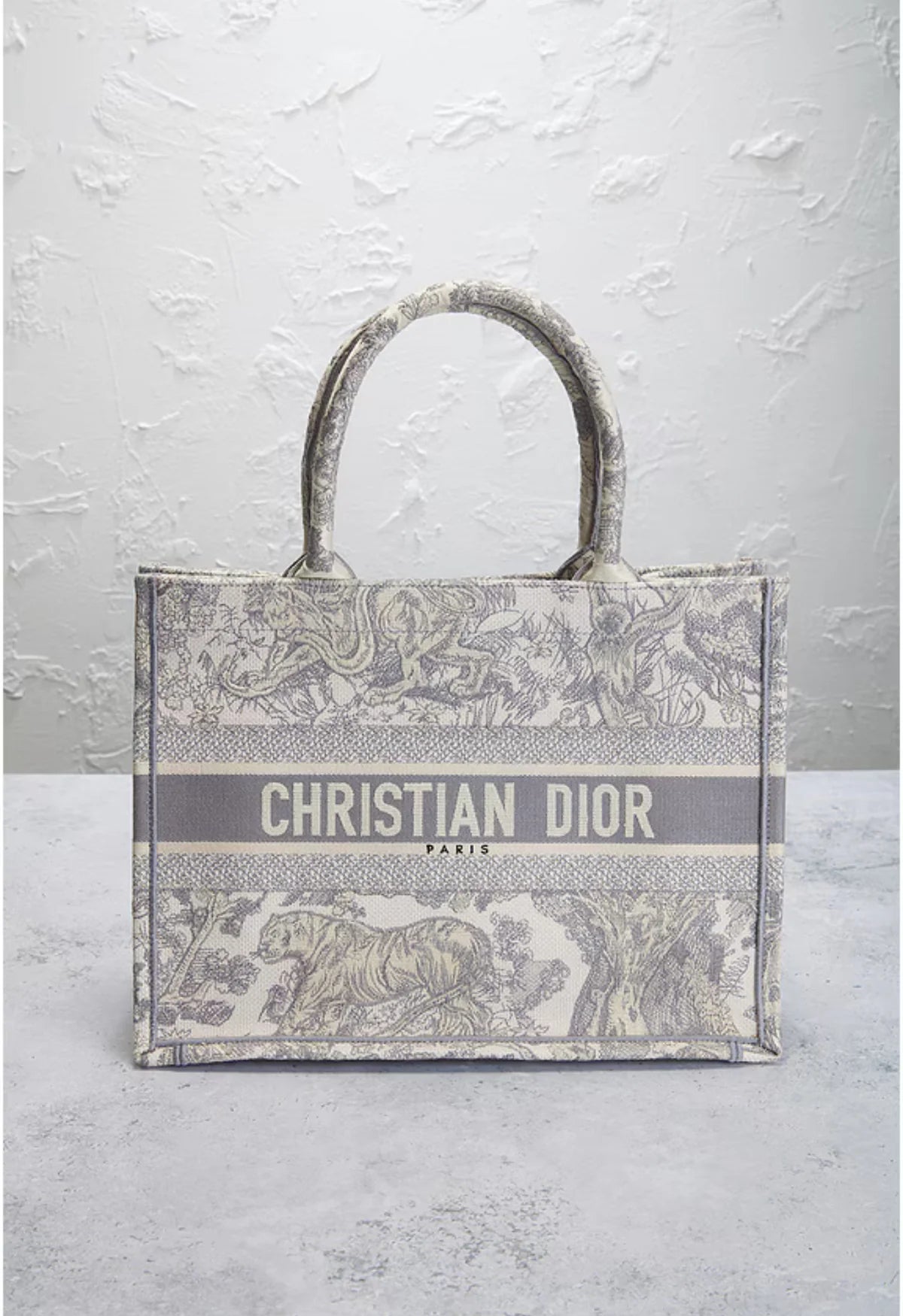 Luxus Shopper Damen – Stofftasche mit Monogramm & Logo-Streifen - Miraee Paris 