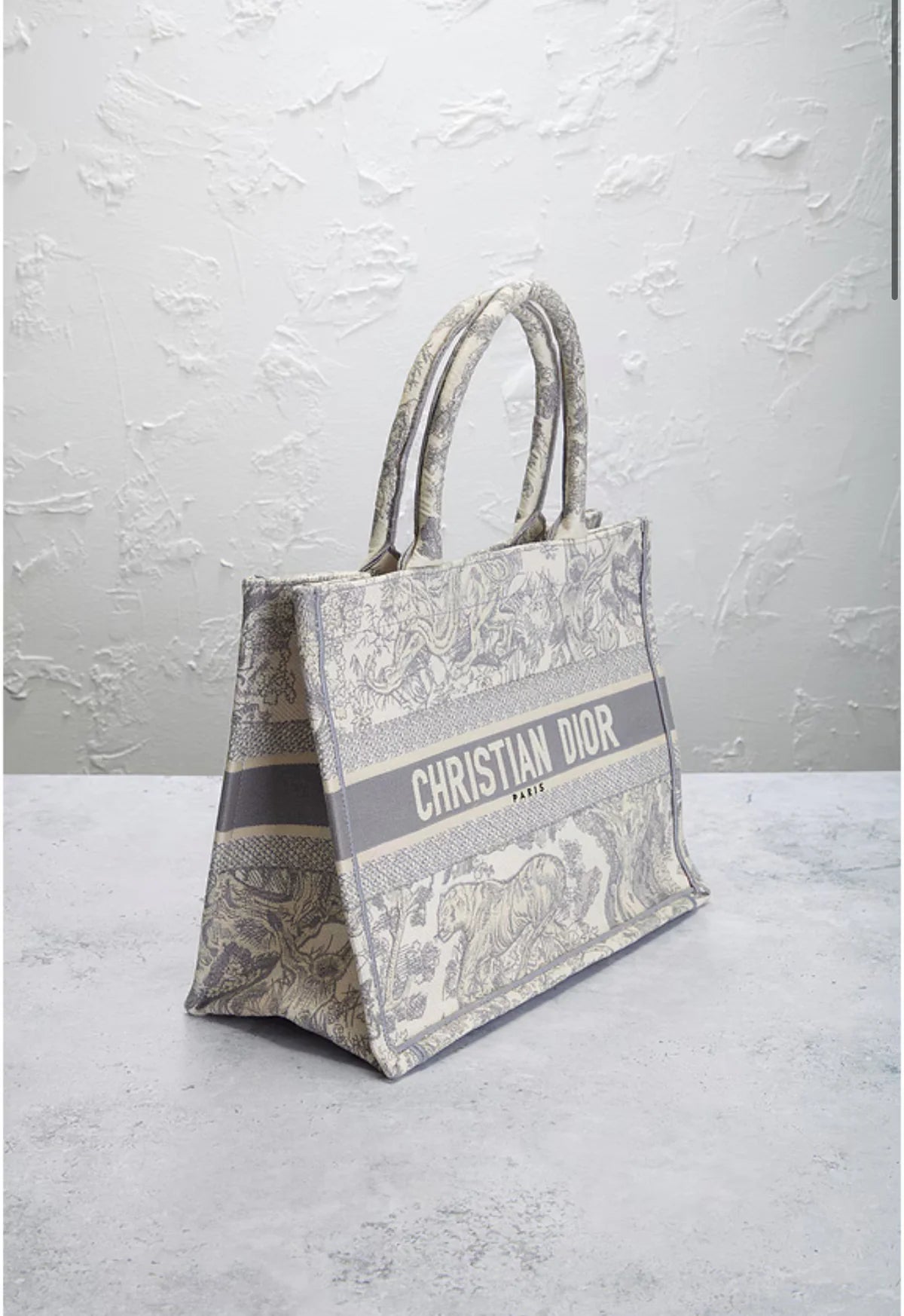 Luxus Shopper Damen – Stofftasche mit Monogramm & Logo-Streifen - Miraee Paris 