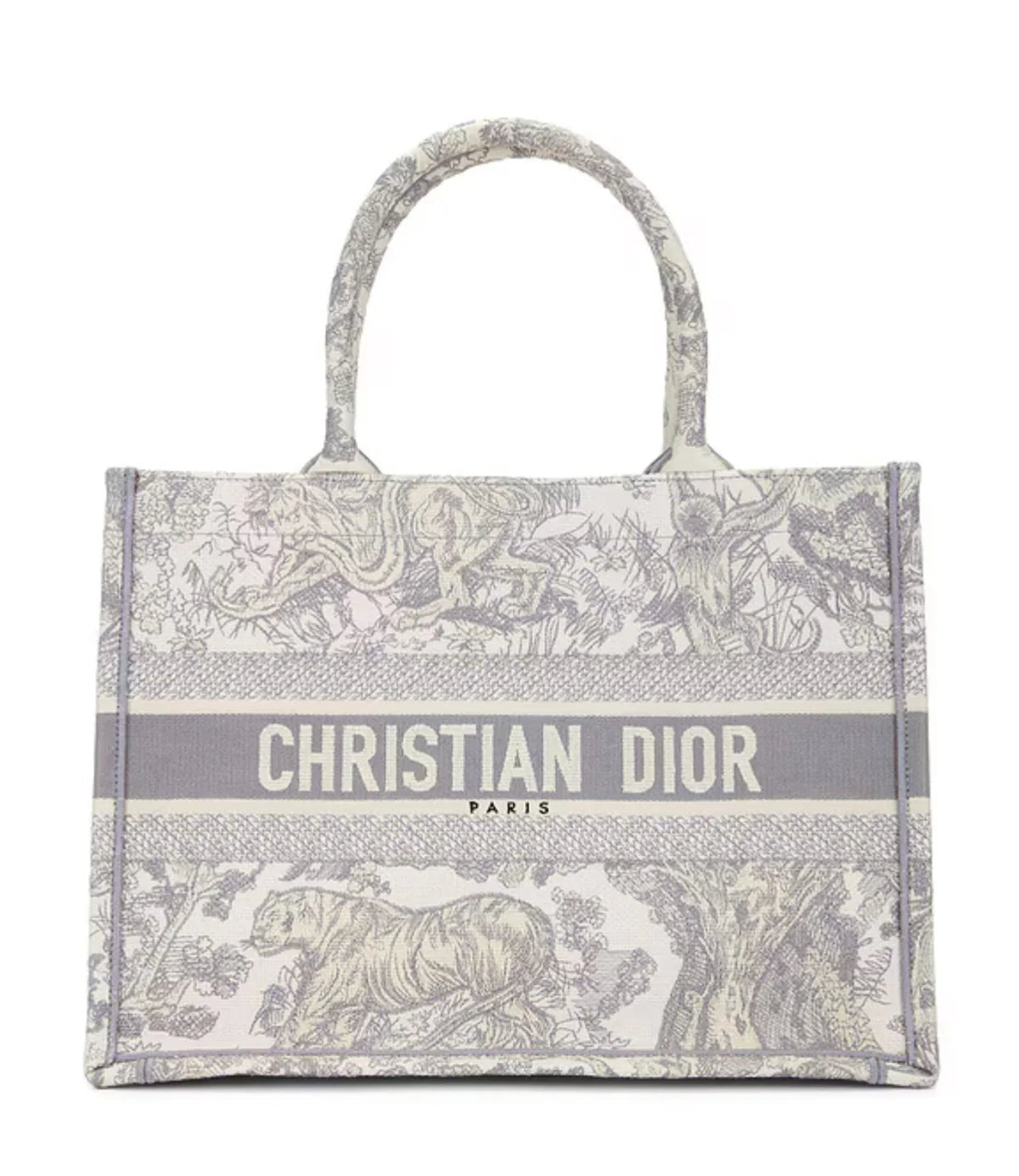 Luxus Shopper Damen – Stofftasche mit Monogramm & Logo-Streifen - Miraee Paris 