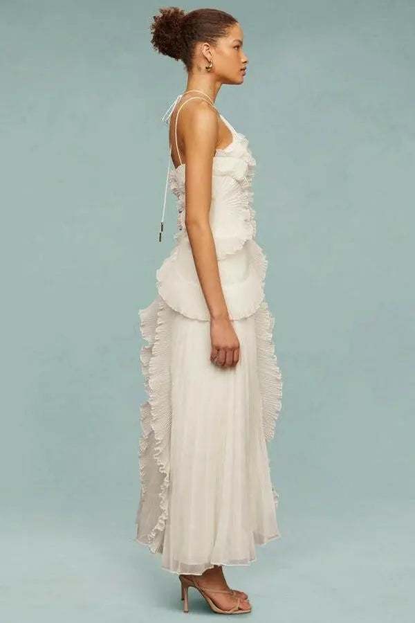 Lunara Ruffle Gown.