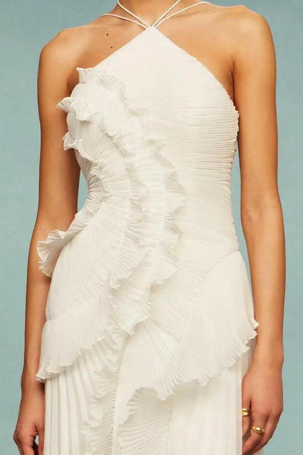 Lunara Ruffle Gown.