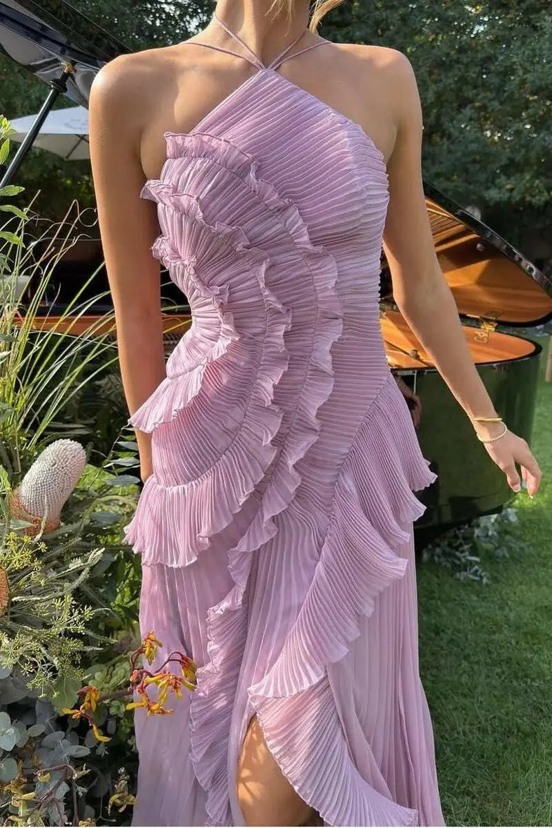 Lunara Ruffle Gown.