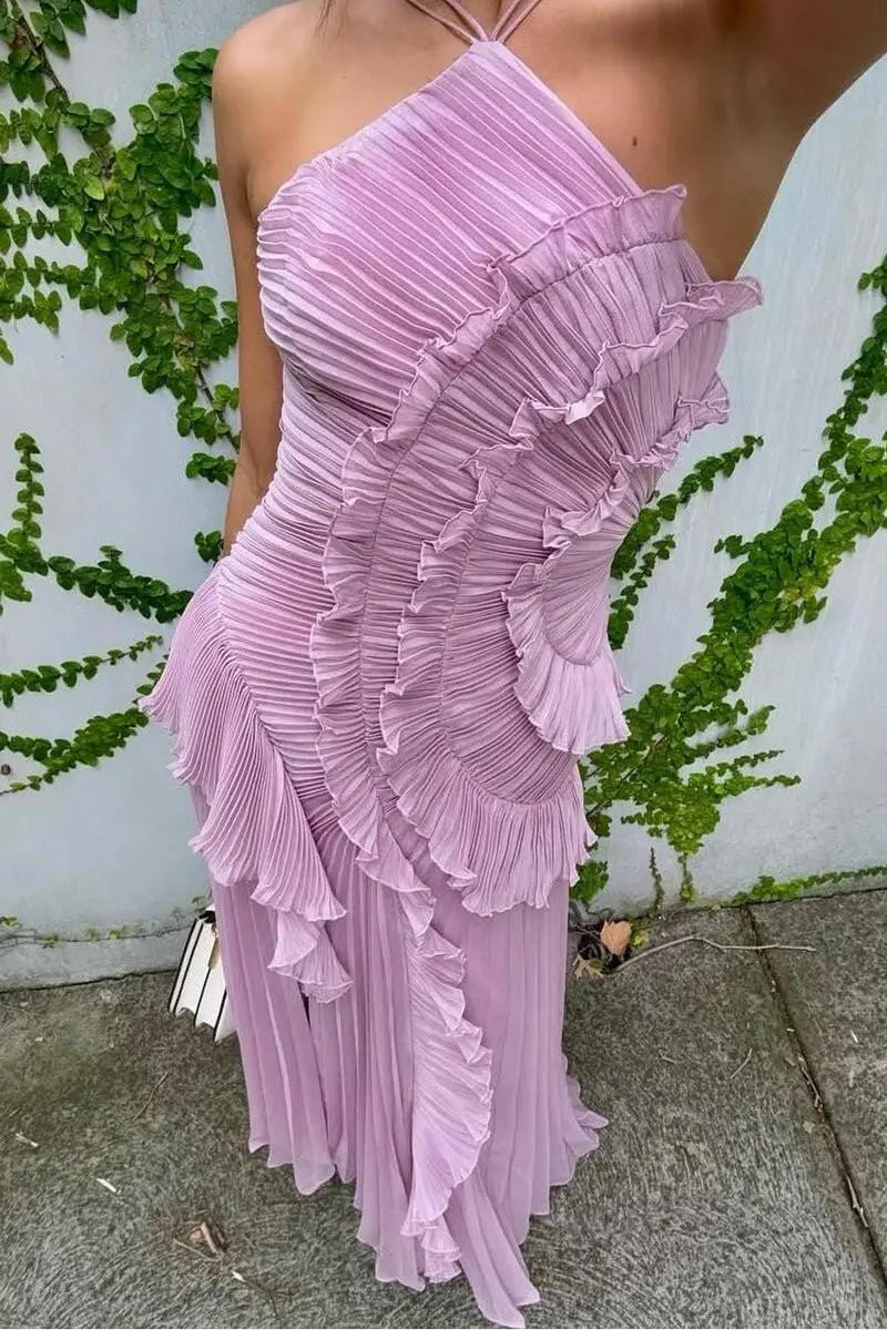 Lunara Ruffle Gown.