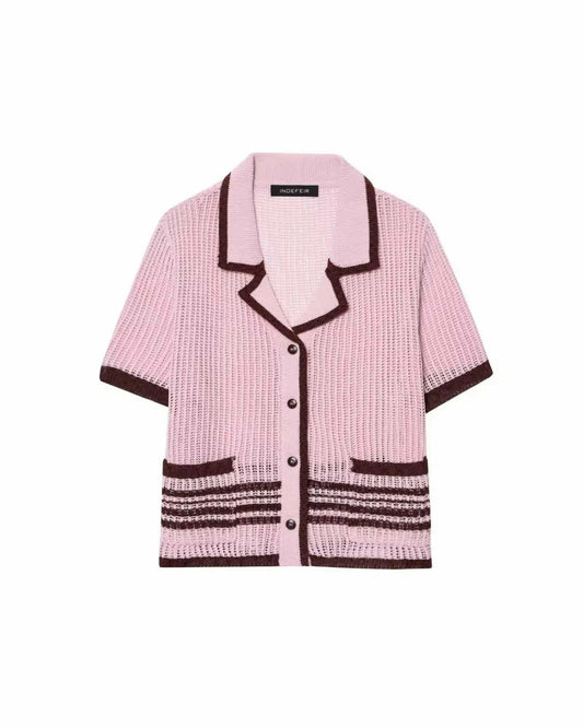 Cozy Chic Knit Set „Cocoa Rose“ – 2-teiliges Retro-Strick-Set - Miraee Paris 