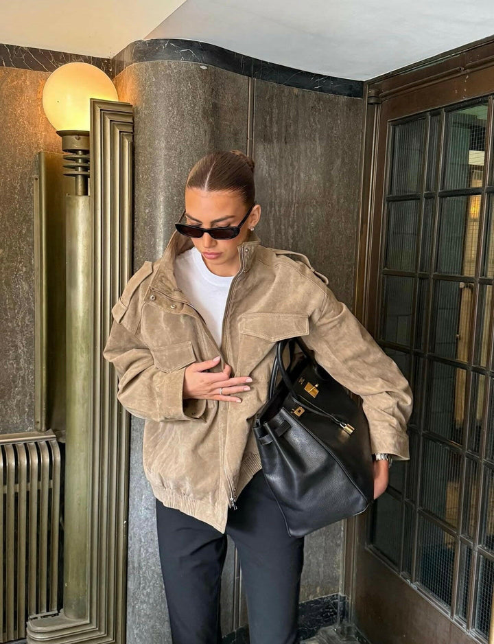 Exklusive Lederjacke im Utility-Design – Handgefertigter Premiumklassiker.