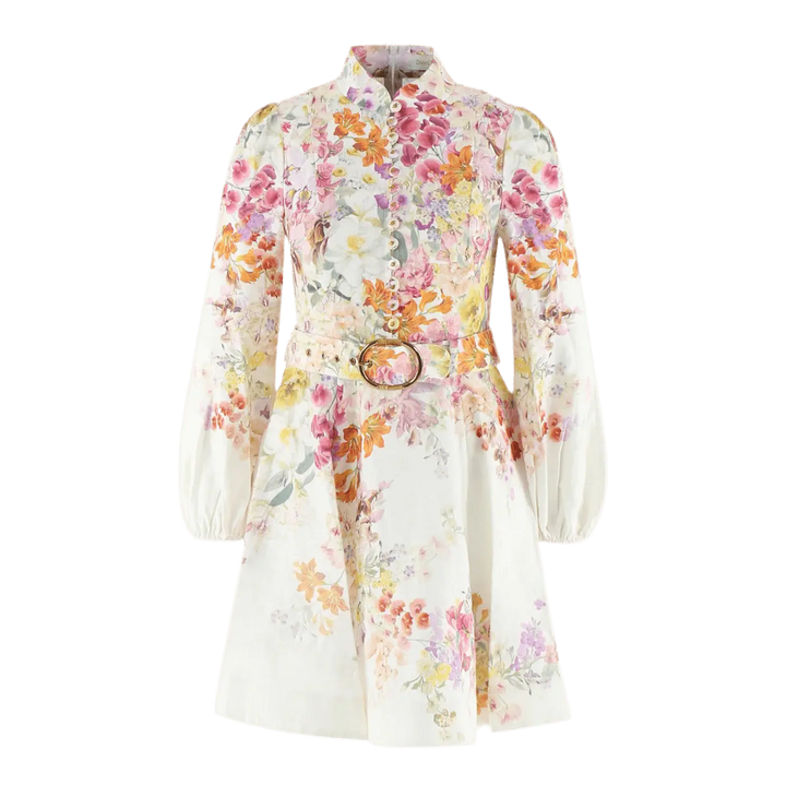 Miraée Paris Aurora Bloom Belted Dres.
