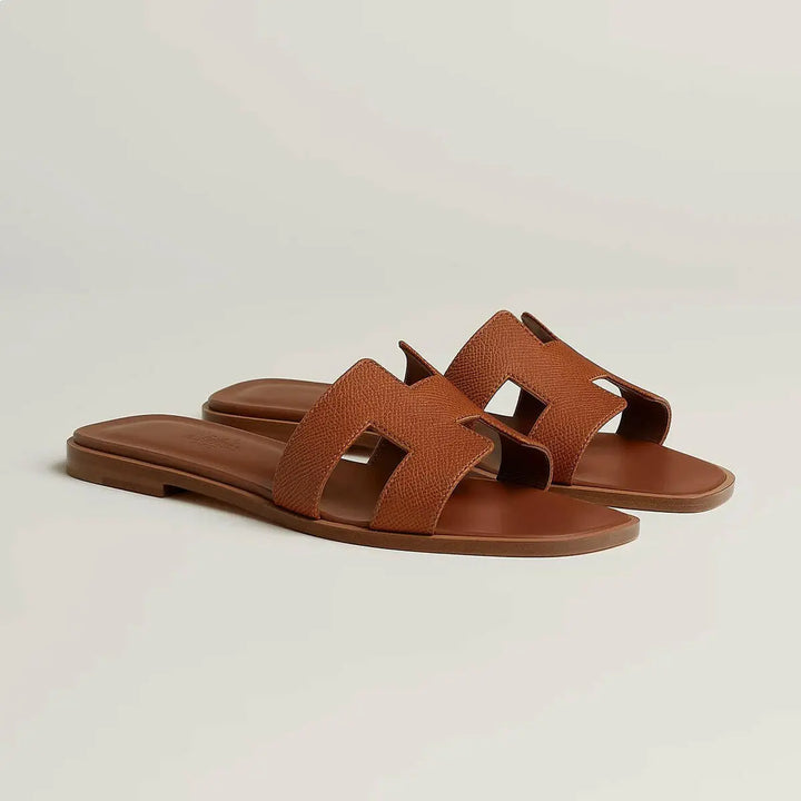 Luna Cut Leather Sandal.