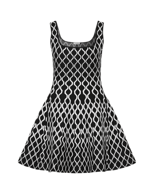 Moderna – Grafik-Kleid in A-Linie - Miraee Paris 