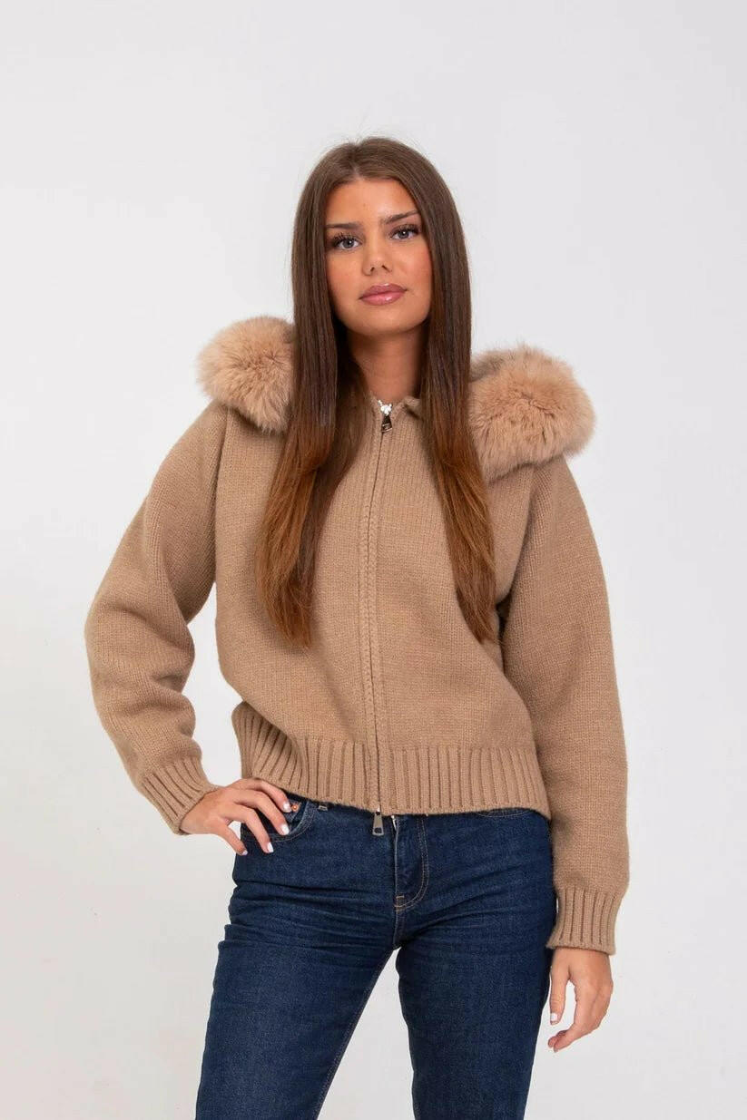 Cozy Knit Hoodie.