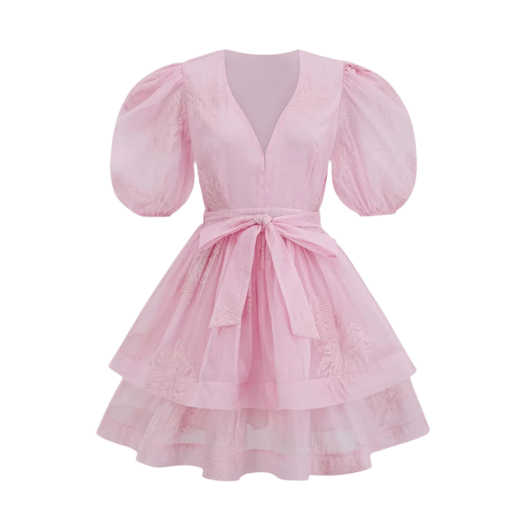 Bella Puff Sleeve Dress – Sweet, Soft & Statement.