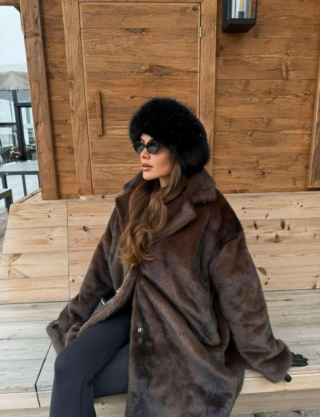 Classic Faux Fur Coat.