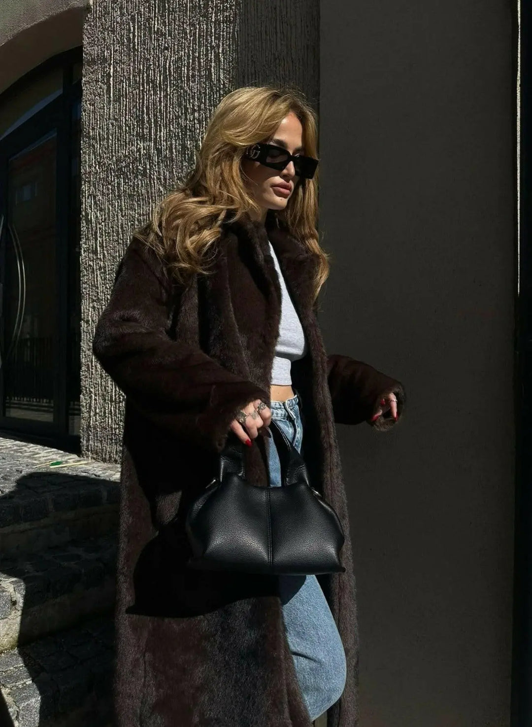Classic Faux Fur Coat.