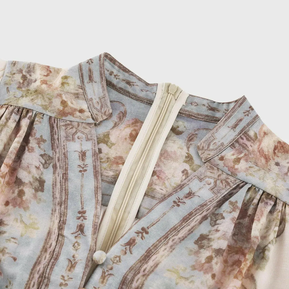 Florence – Romantisches Maxikleid in Pastell.