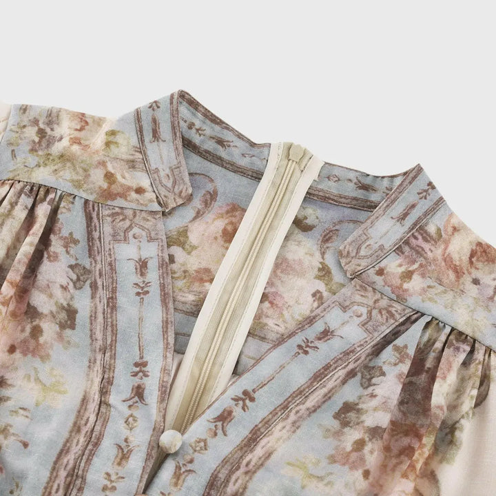 Florence – Romantisches Maxikleid in Pastell.