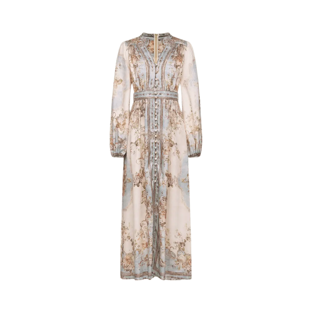 Florence – Romantisches Maxikleid in Pastell.