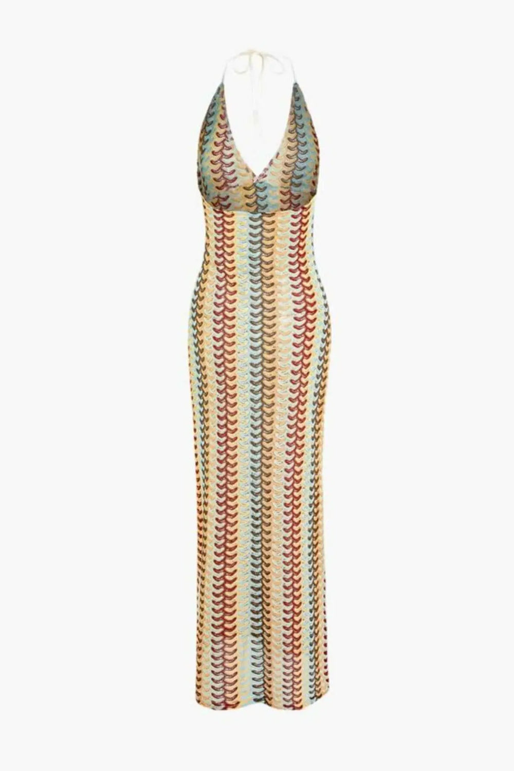 Sunset Waves – Häkel-Maxi Dress im Retro-Style.