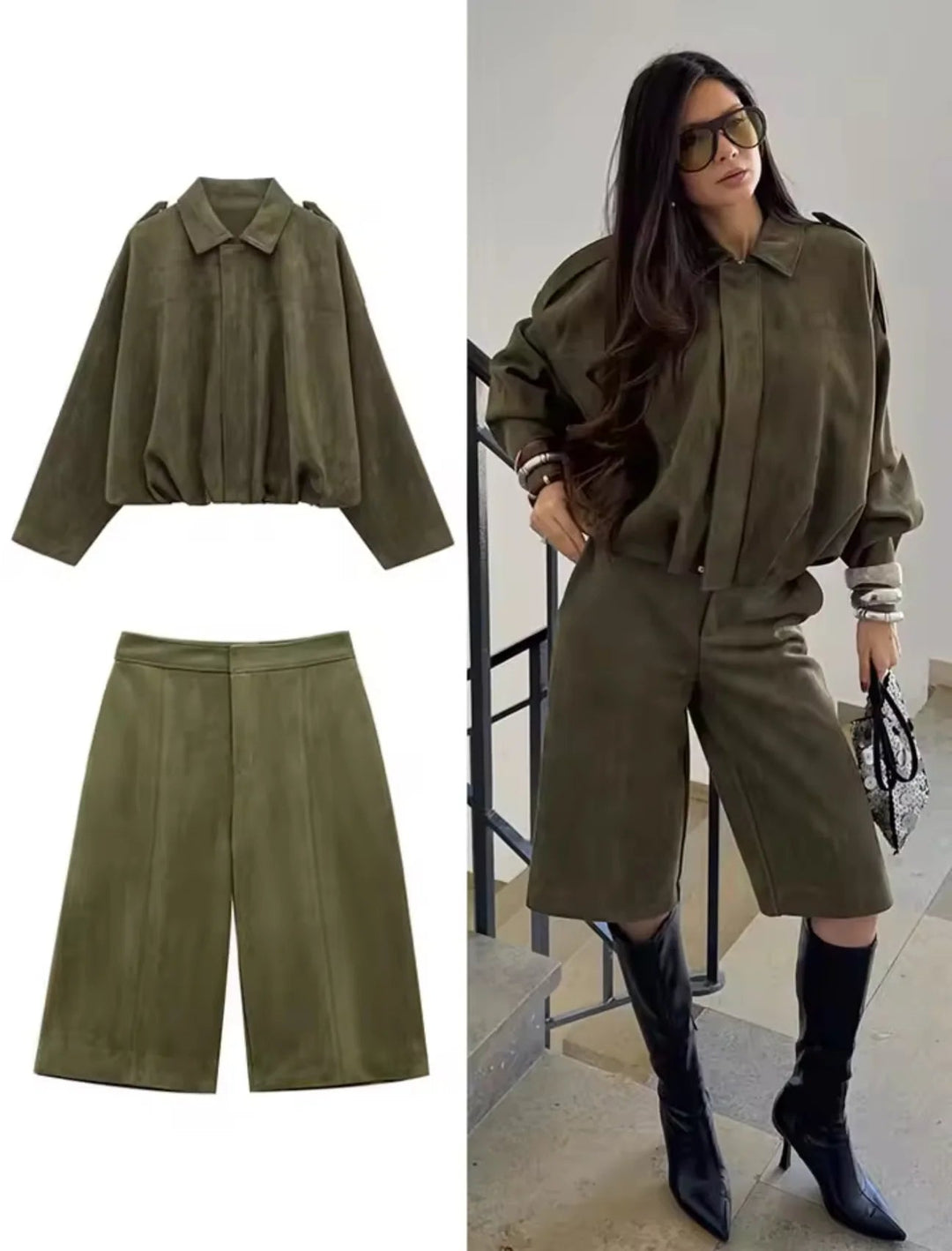 Velura Khaki Set.