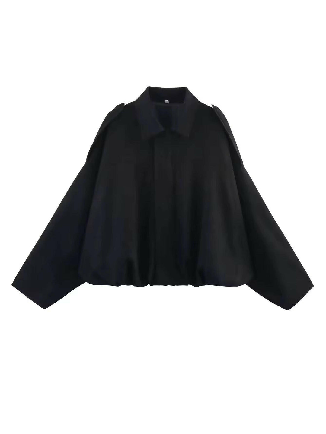 Oversized Suede-Look Jacke mit elastischem Bund – Miraee Paris.