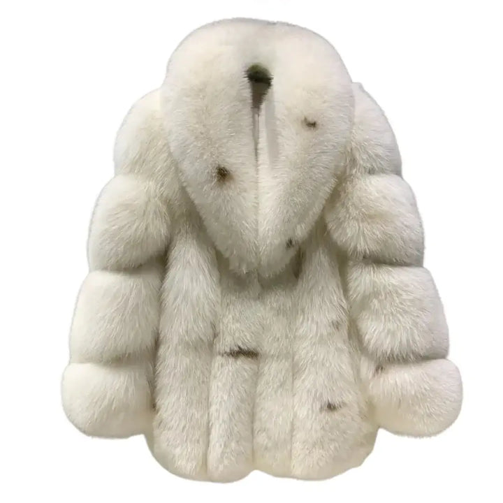 MON CŒUR - Kunstpelzjacke in elegantem Weiß, ideal für stilvolle Übergangslooks.