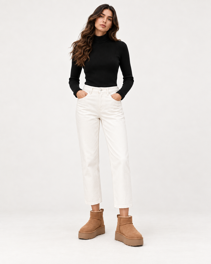 NOÉMIE Plateau-Winterboots Camelbraun – einheitliches MIRAÉE Model