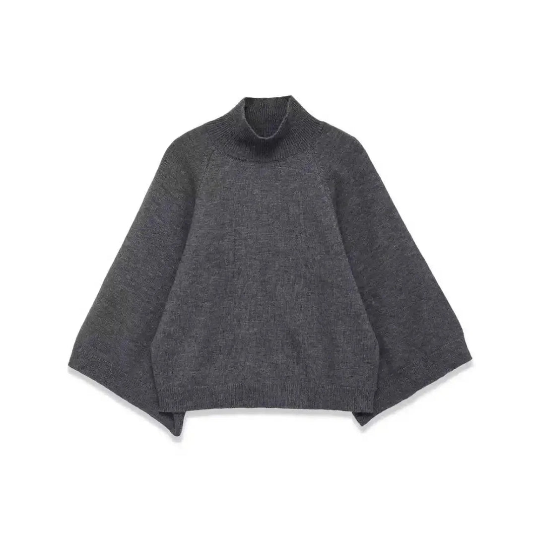 NORA – Oversize Strickpullover mit Stehkragen - ZAYVI