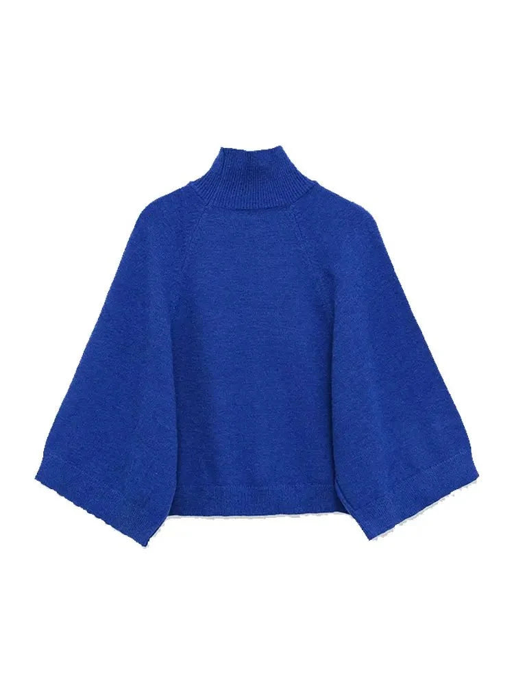 NORA – Oversize Strickpullover mit Stehkragen - ZAYVI