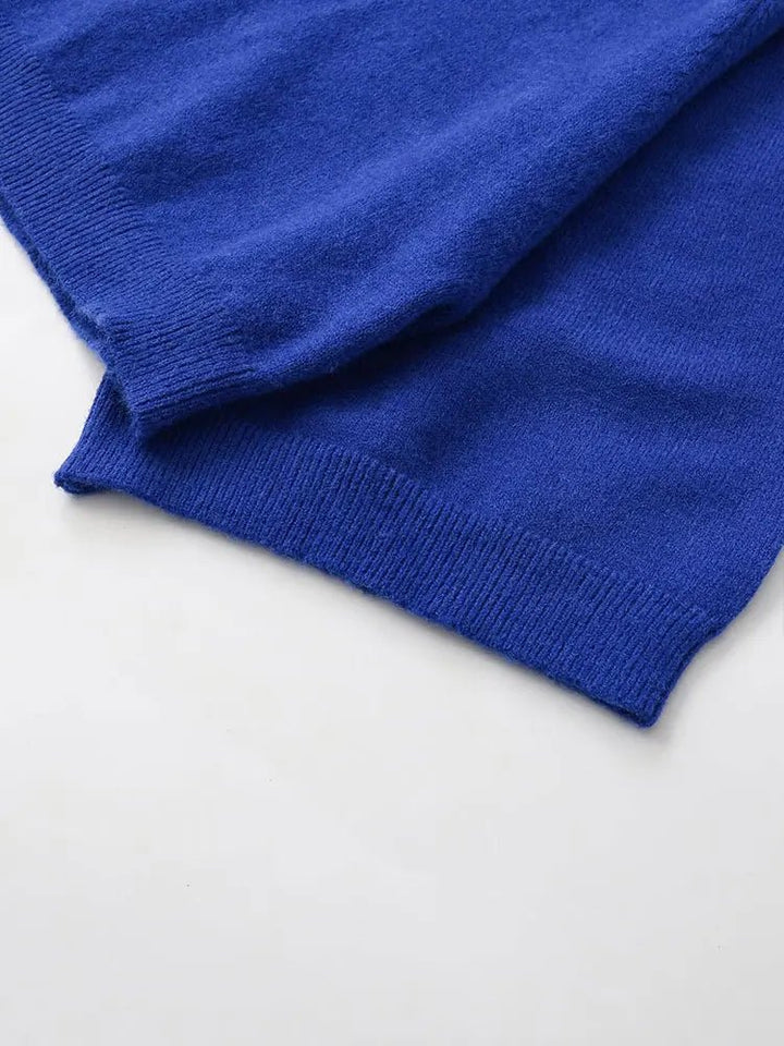 NORA – Oversize Strickpullover mit Stehkragen - ZAYVI