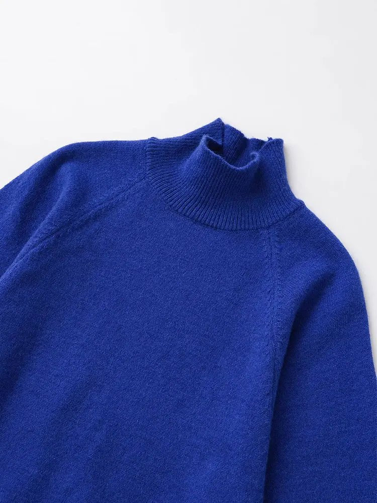 NORA – Oversize Strickpullover mit Stehkragen - ZAYVI