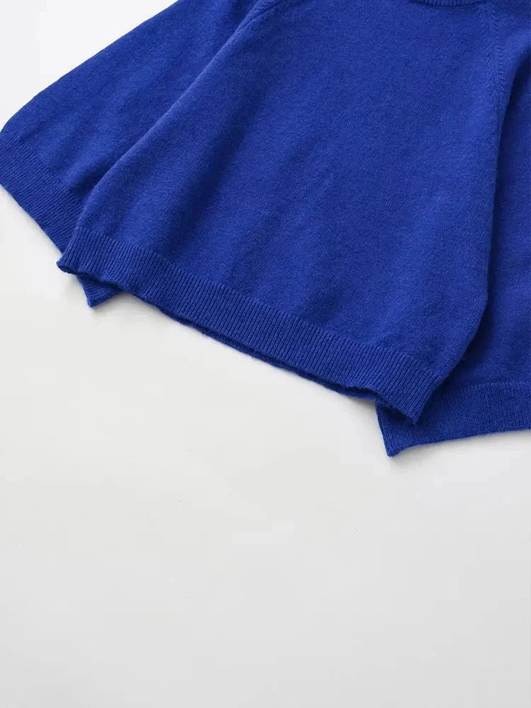 NORA – Oversize Strickpullover mit Stehkragen - ZAYVI