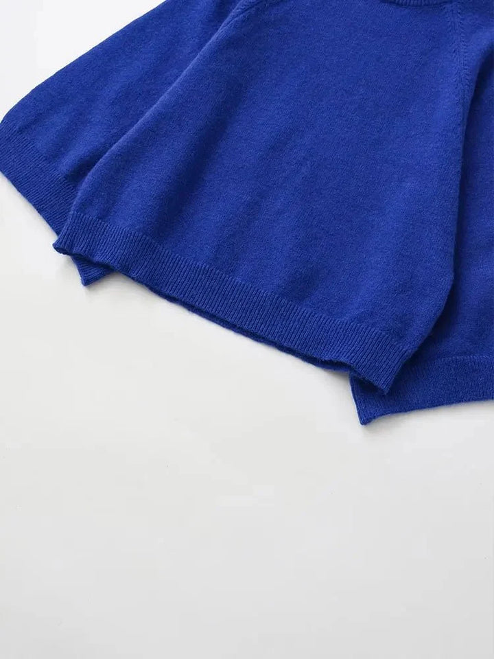 NORA – Oversize Strickpullover mit Stehkragen - ZAYVI