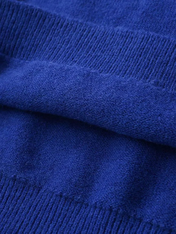 NORA – Oversize Strickpullover mit Stehkragen - ZAYVI
