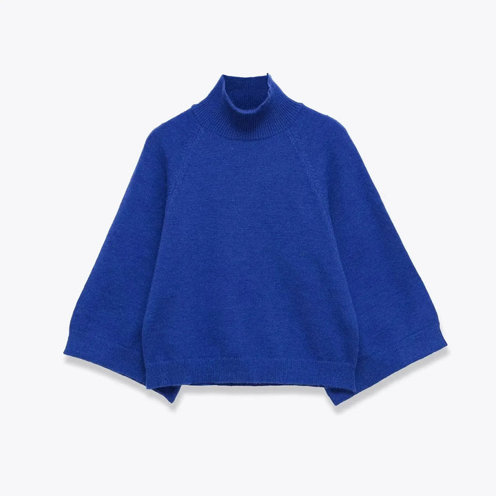 NORA – Oversize Strickpullover mit Stehkragen - ZAYVI